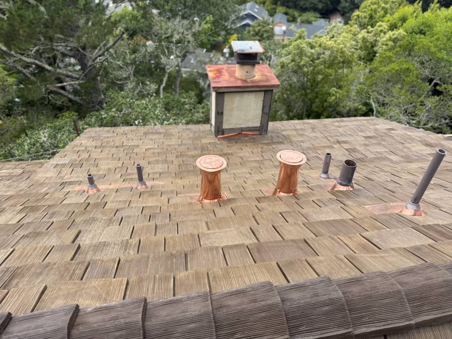 Roof detail illustrating roof repair & leak repair